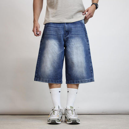 Baggy Brooklyn Xpress Jorts W38 long baggy denim 90s style skater shorts