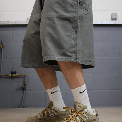 Carhartt baggy cargo shorts carpenter green Floaty canvas skater style work shorts
