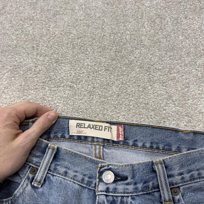 Levi’s 550 jeans y2k relaxed blue Loose leg 2000s style denim red tab logo jeans