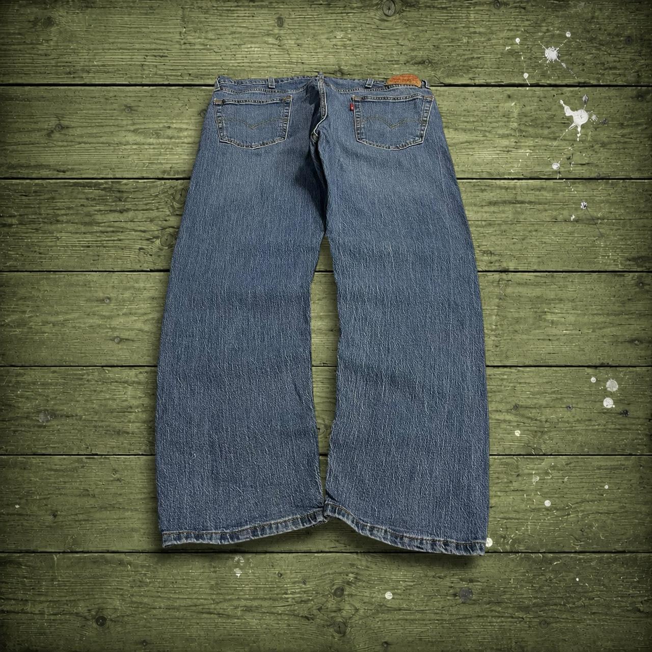 Levi's 505 straight fit jeans y2k blue Regular straight leg denim pants red tab logo