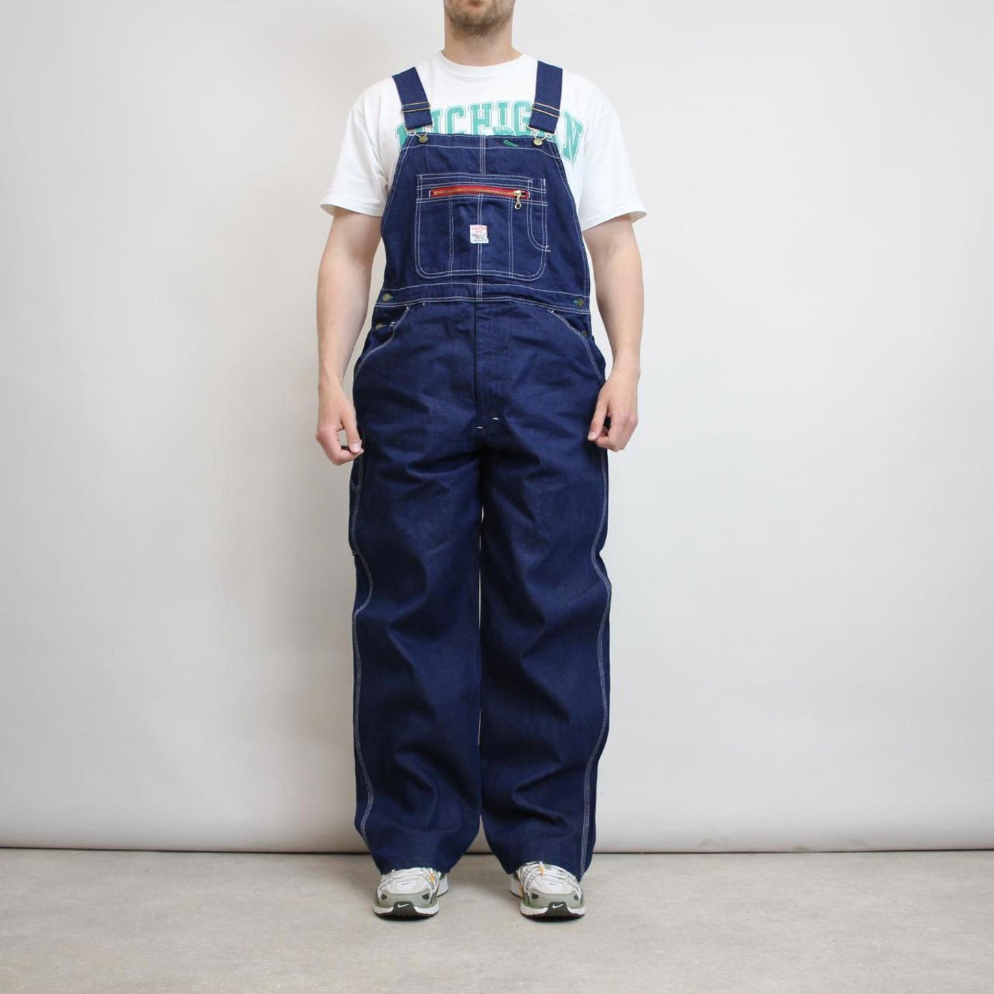 Vintage Pointer overalls W40 L34 blue baggy mens denim dungarees