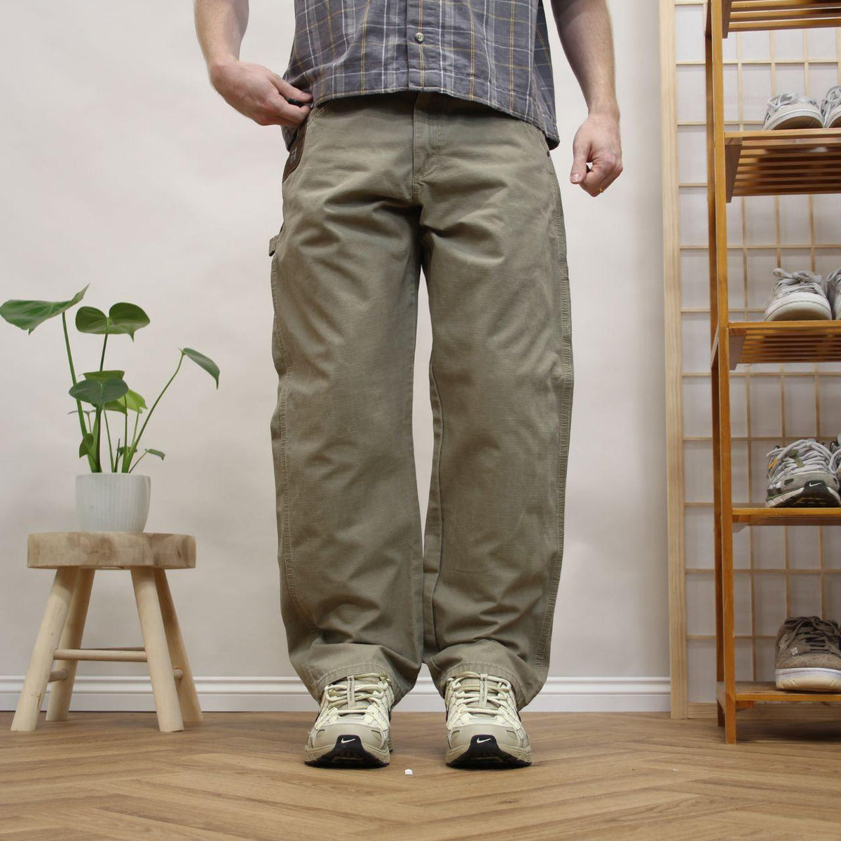 Wrangler Riggs carpenter jeans y2k Loose straight leg canvas utility workwear skate trousers