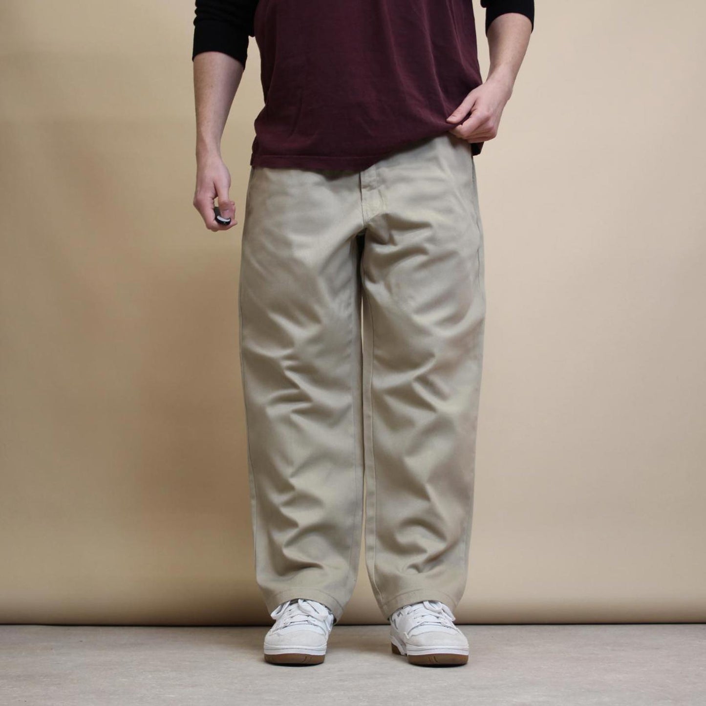 Beige Dickies 874 pants W42L29 loose twill chino style skater pants