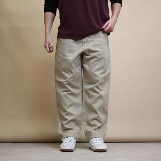 Beige Dickies 874 pants W42L29 loose twill chino style skater pants
