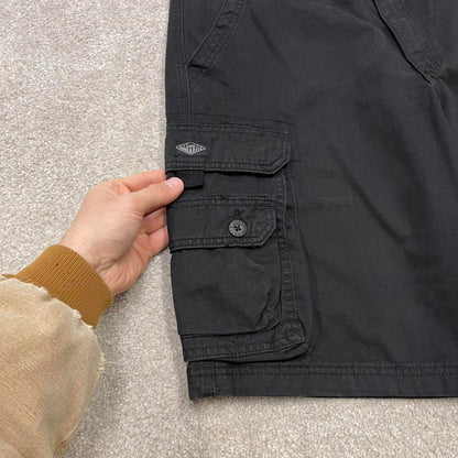 Y2k baggy Lee cargo shorts skater style black Loose chino summer festival shorts