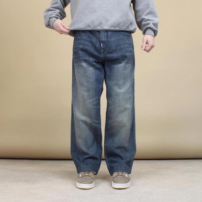 Blue LRG jeans W36L29 embroidered y2k style stitch detailing design
