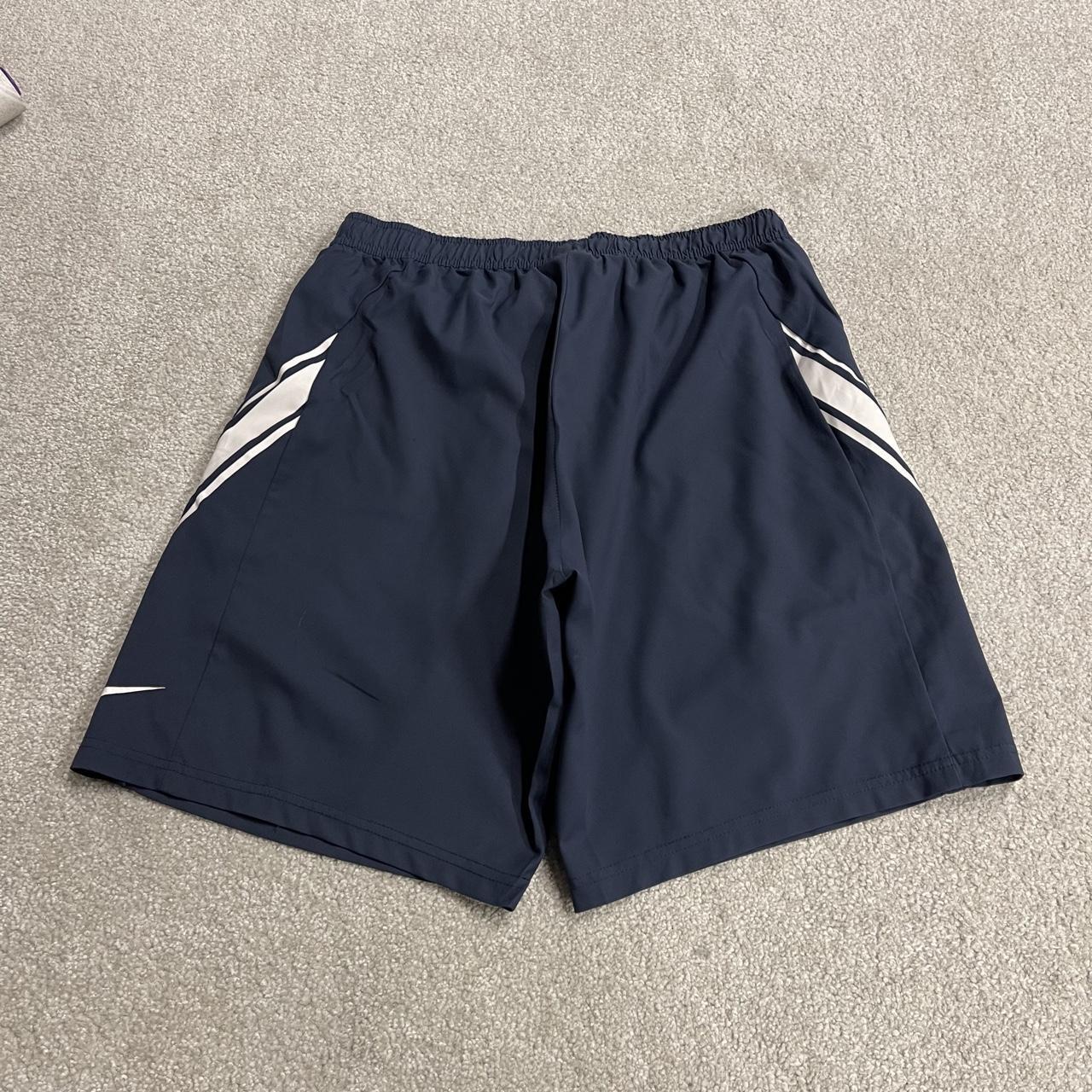 Nike sports shorts y2k loose navy Stripe Dri-Fit comfy floaty summer gym shorts