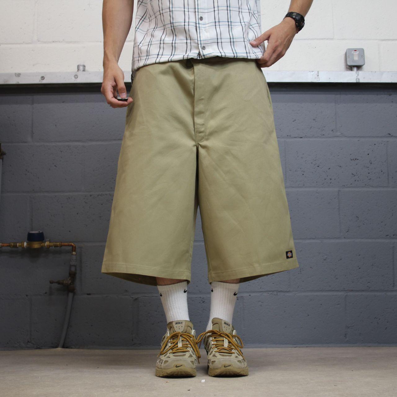 Dickies extra baggy chino shorts carpenter khaki Skater / surf style shorts long wide leg summer