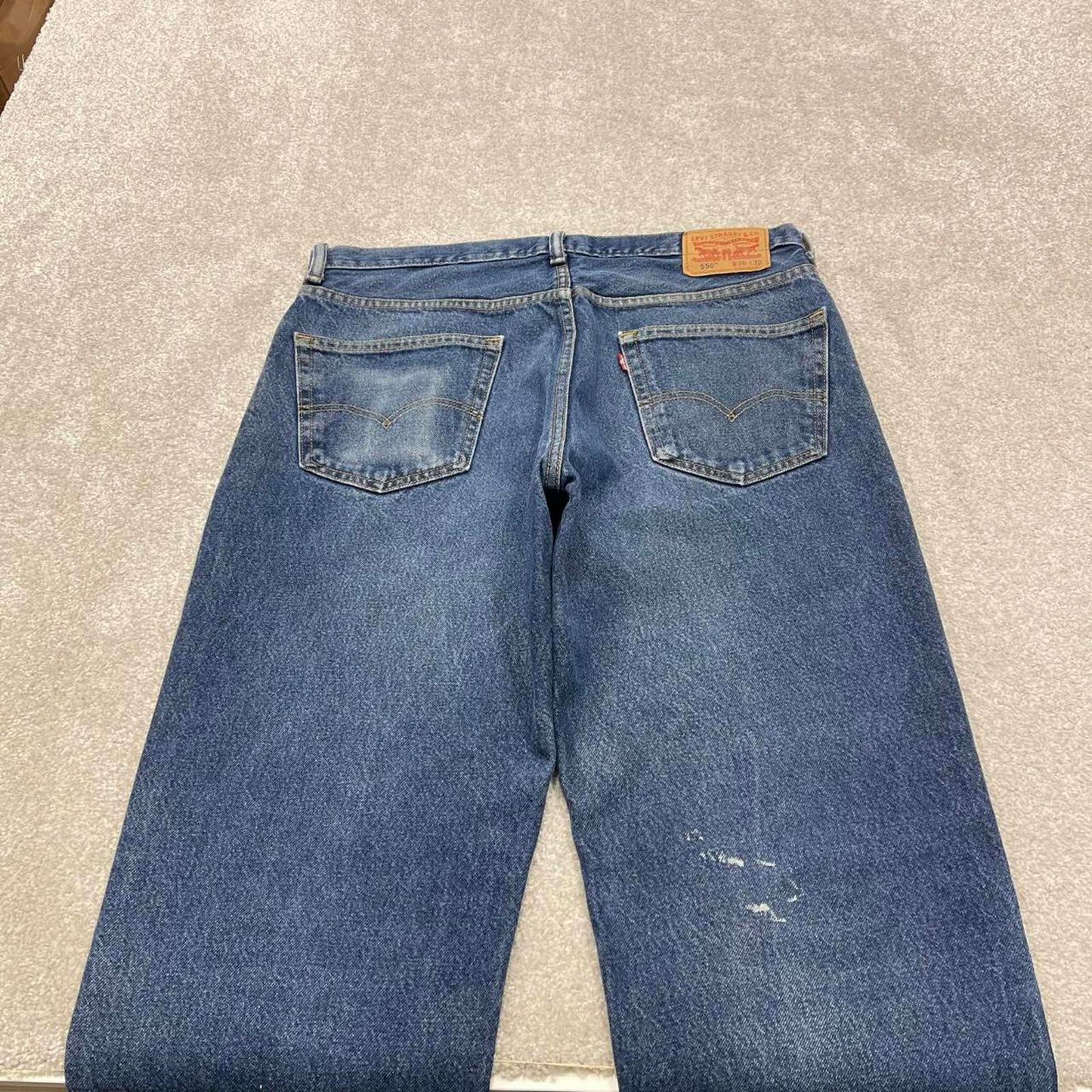 Y2K Levi’s 550 jeans loose fit blue Loose relaxed fit denim pants red tab logo