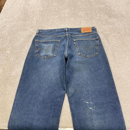 Y2K Levi’s 550 jeans loose fit blue Loose relaxed fit denim pants red tab logo