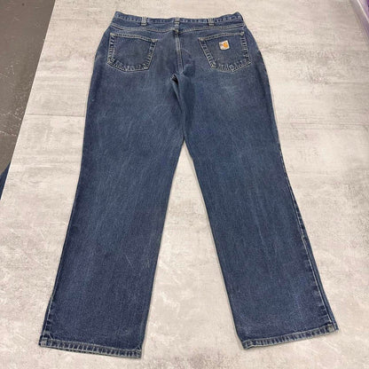 Blue Carhartt FR jeans W36L32 loose blue denim 90s style jeans