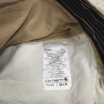 Y2K baggy Carhartt carpenter pants tan brown Loose leg canvasy skate style workwear cargo pants