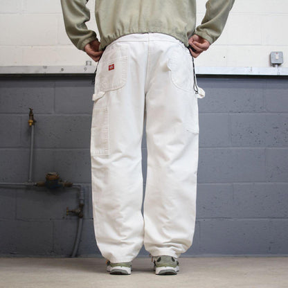 Dickies carpenter pants white painters cargos W40L30 90s skater style workwear cargo pants