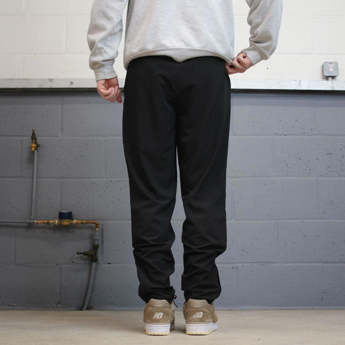 Y2K Champion tracksuit bottoms charcoal black Lightweight unlined drawstring track pants