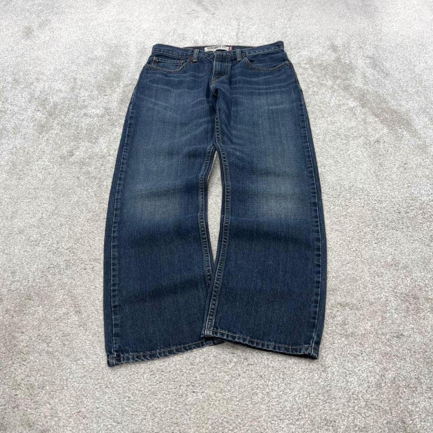 Y2k Levi's 505 jeans straight leg blue Casual denim pants red tab logo
