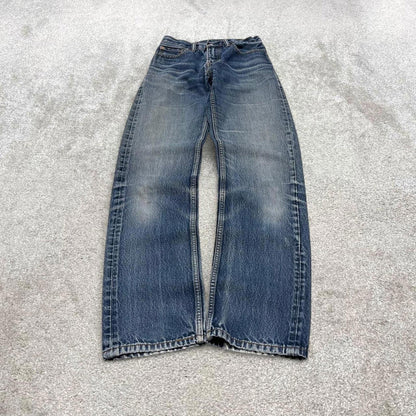 Vintage y2k Levi's 505 jeans blue Straight leg denim casual pants red tab logo