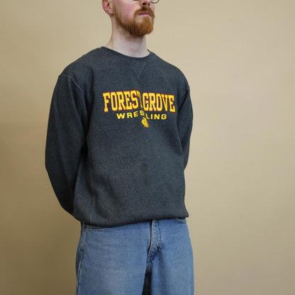 Grey vintage Russell sweatshirt M