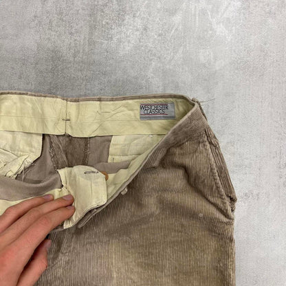 Beige Corduroy trousers W36L33