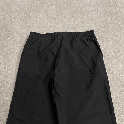 Vintage Reebok tracksuit bottoms loose black Large embroidered logo y2k drawstring track pants