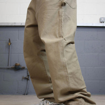 Khaki Wrangler carpenter pants W40L32 loose cargo skater style jeans
