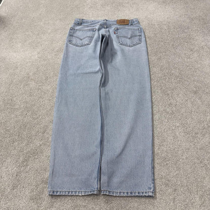 Levi’s 550 relaxed jeans y2k W33L32 washed blue loose leg streetwear style pants