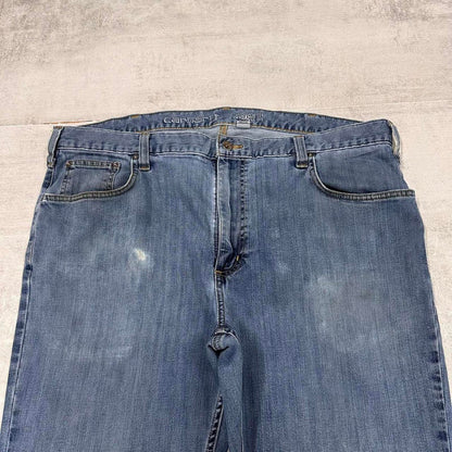 Mens Carhartt jeans W40 L30 blue relaxed denim 90s style jeans