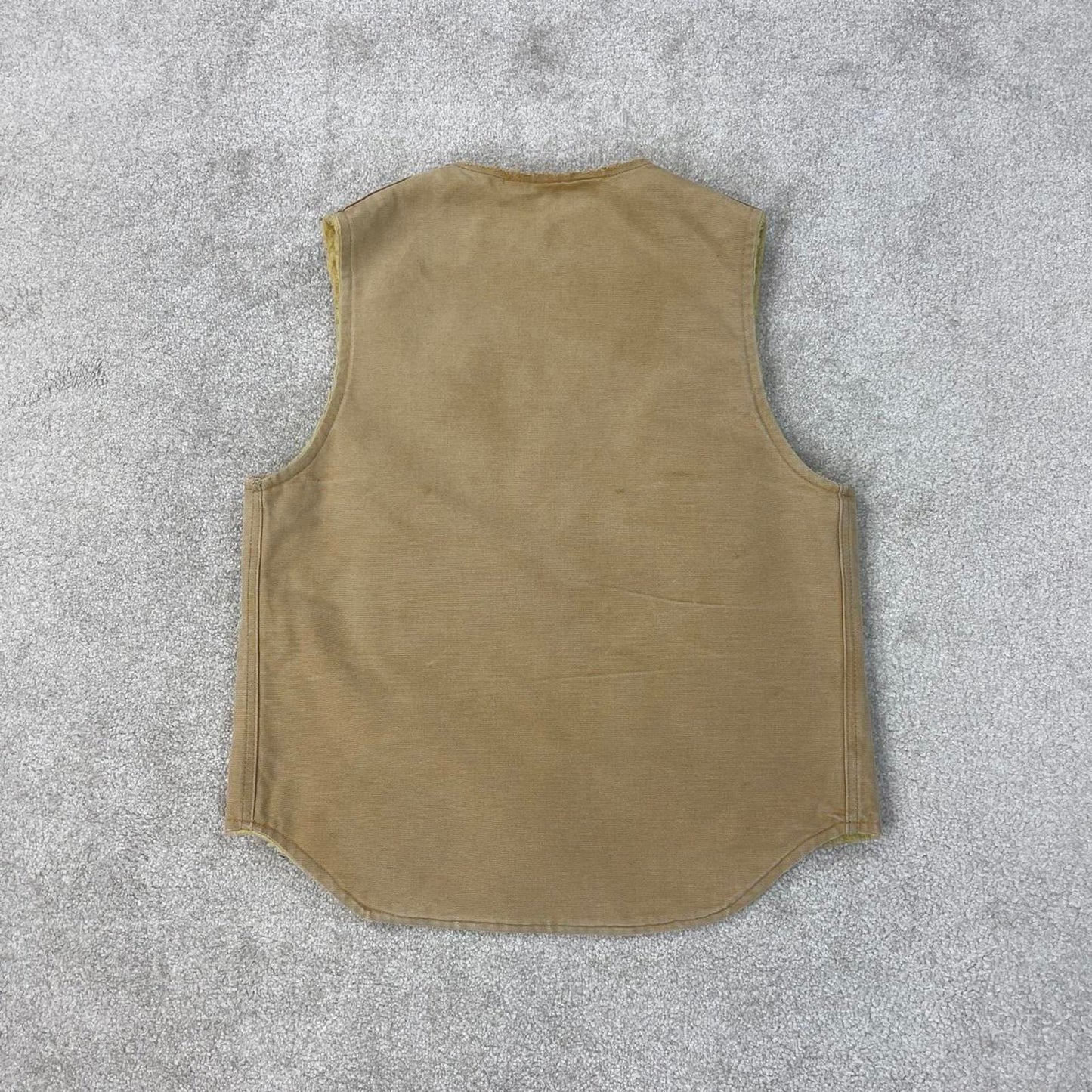 Tan vintage 1989 Carhartt Gilet S