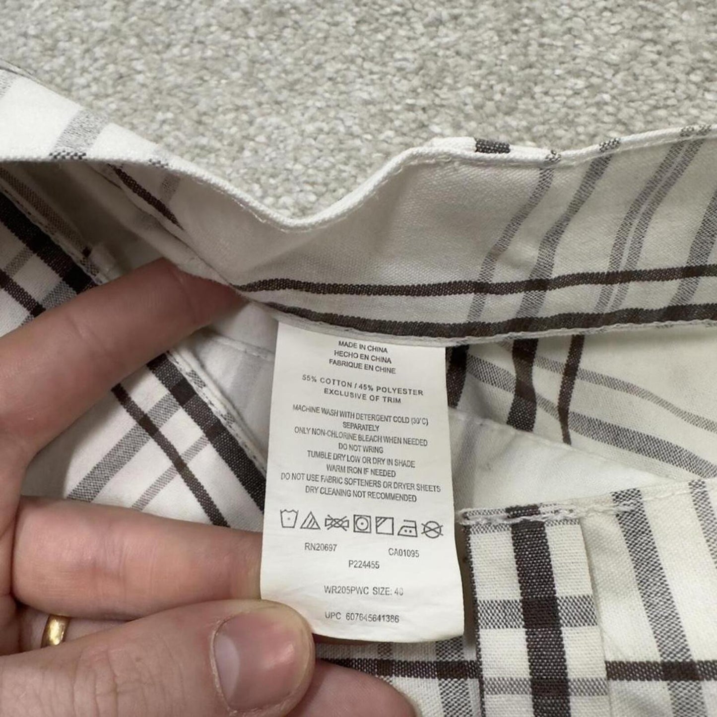 Dickies baggy checkered shorts carpenter white Chino check surf shorts long wide leg festival