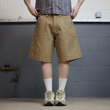 Jesse James baggy surf shorts y2k carpenter tan Loose canvas loose leg summer festival jorts