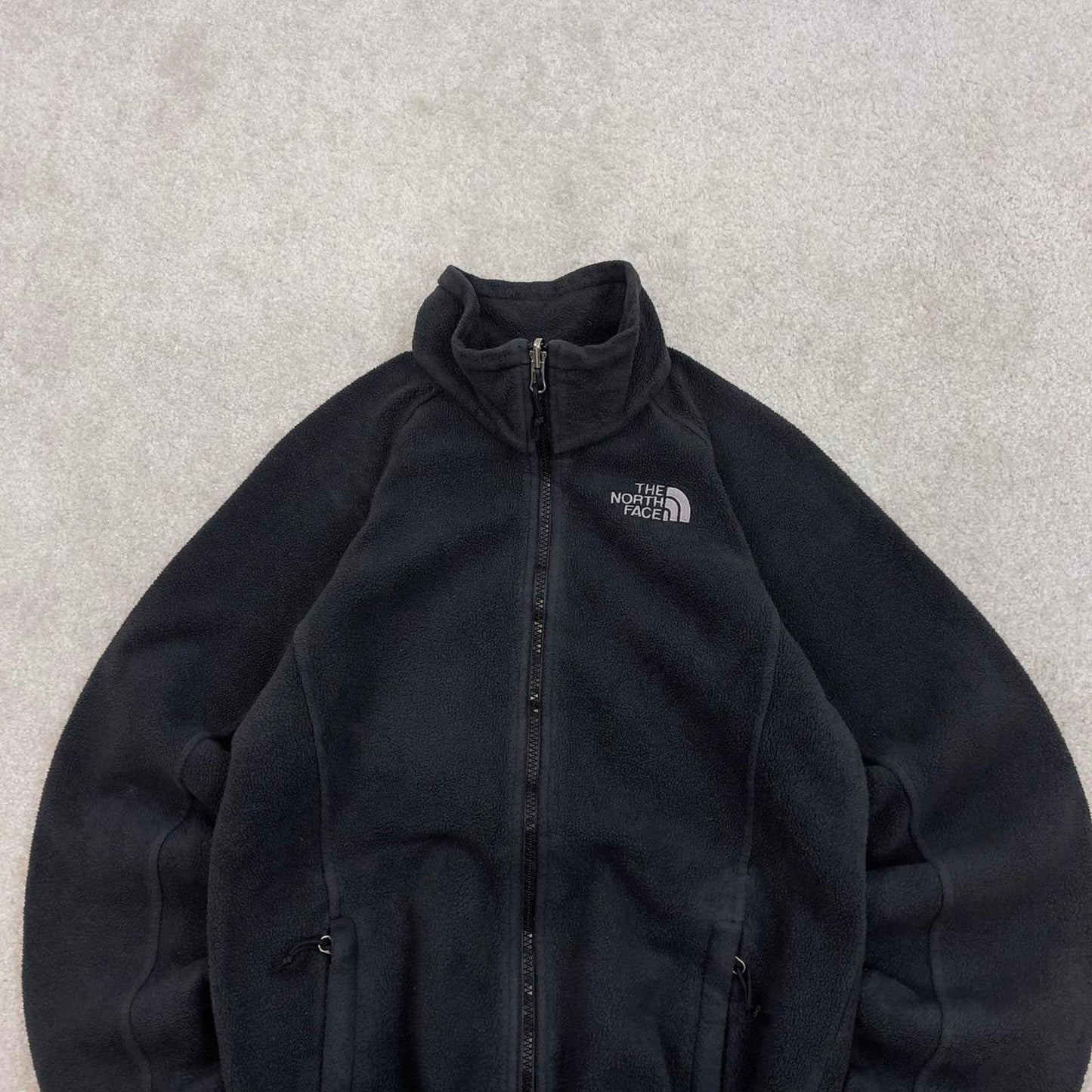 Black North Face technical zip up fleece Small women's TNF y2k style autumn