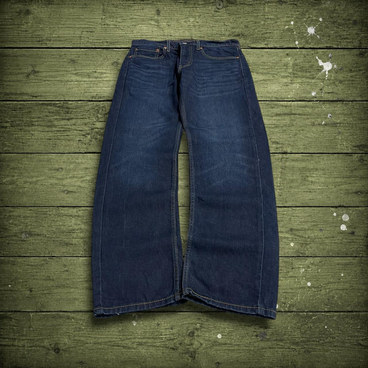 Levi's 505 straight fit jeans y2k blue Regular straight leg denim pants red tab logo