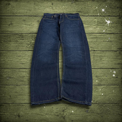 Levi's 505 straight fit jeans y2k blue Regular straight leg denim pants red tab logo