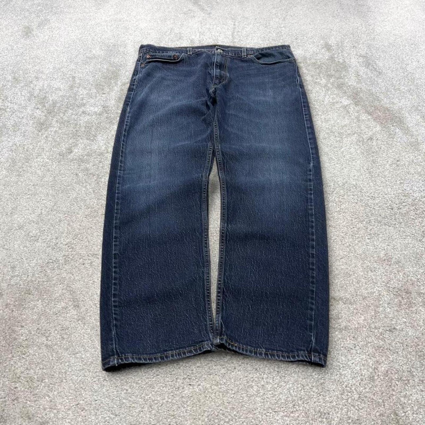 Y2k Levi's 505 jeans straight leg blue Casual denim pants red tab logo