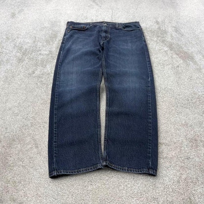 Y2k Levi's 505 jeans straight leg blue Casual denim pants red tab logo