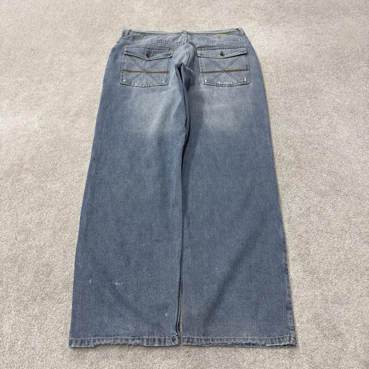 Y2K baggy Sean John jeans blue denim W38L32 Wide leg surf style pants
