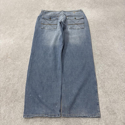 Y2K baggy Sean John jeans blue denim W38L32 Wide leg surf style pants