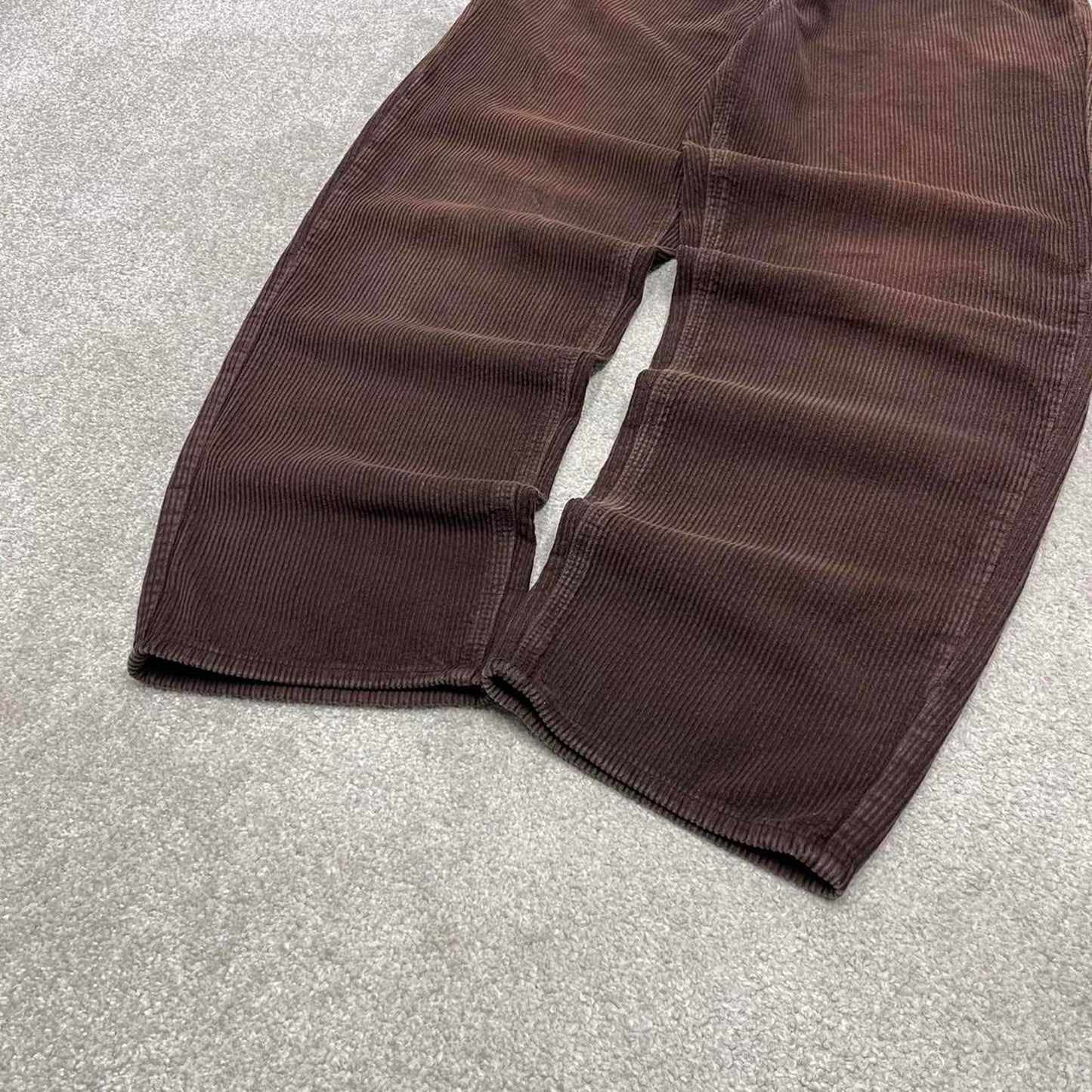 Y2k baggy corduroy jeans wide-leg brown Empyre wide wale chunky jumbo cord trousers