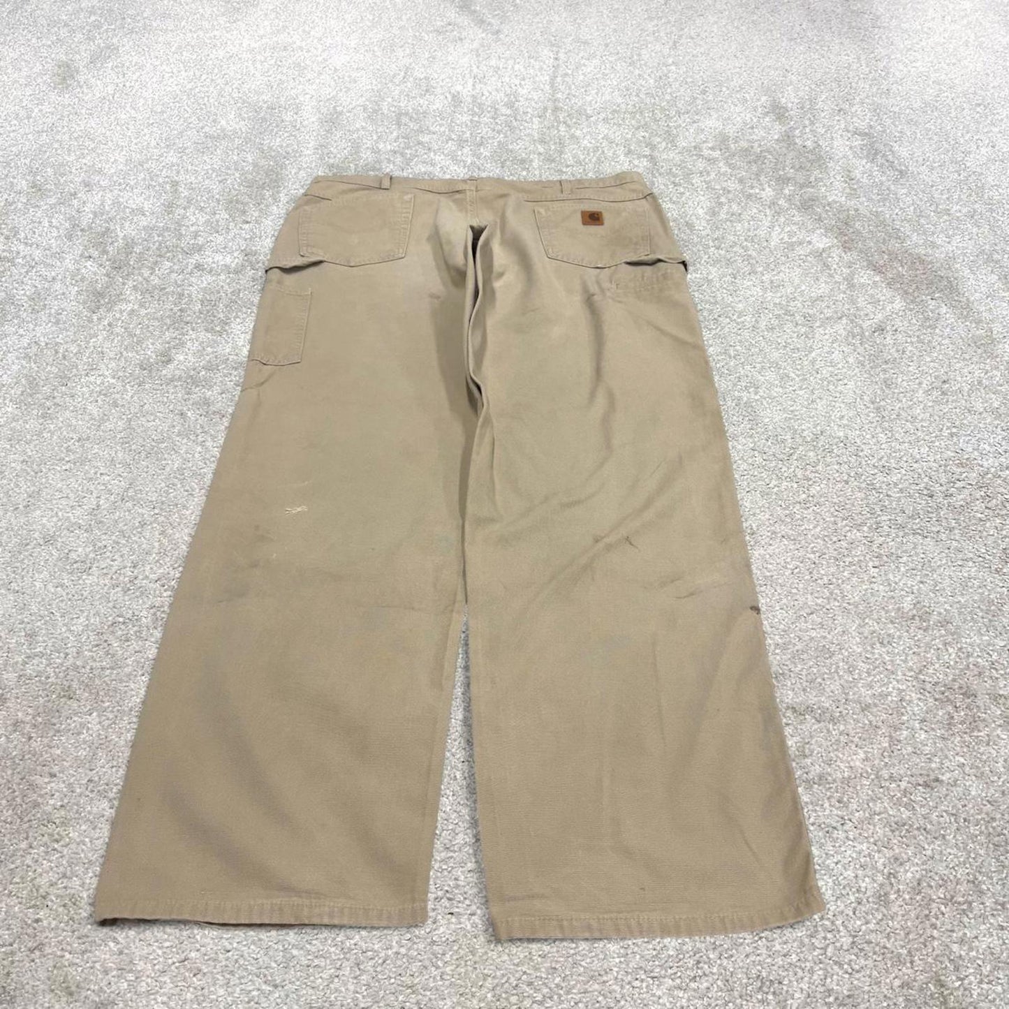 Carhartt carpenter pants W42L34 baggy beige loose fit skate pants