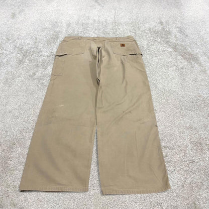 Carhartt carpenter pants W42L34 baggy beige loose fit skate pants