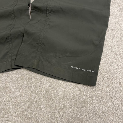 Columbia Convertible technical hiking pants y2k green Omni-shade trouser shorts with zip of legs