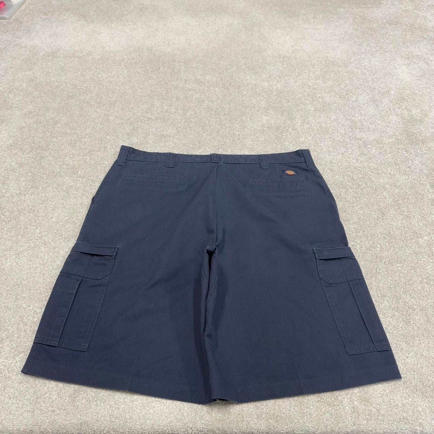 Y2k baggy Dickies cargo shorts skater style navy Loose wide leg chino summer festival shorts
