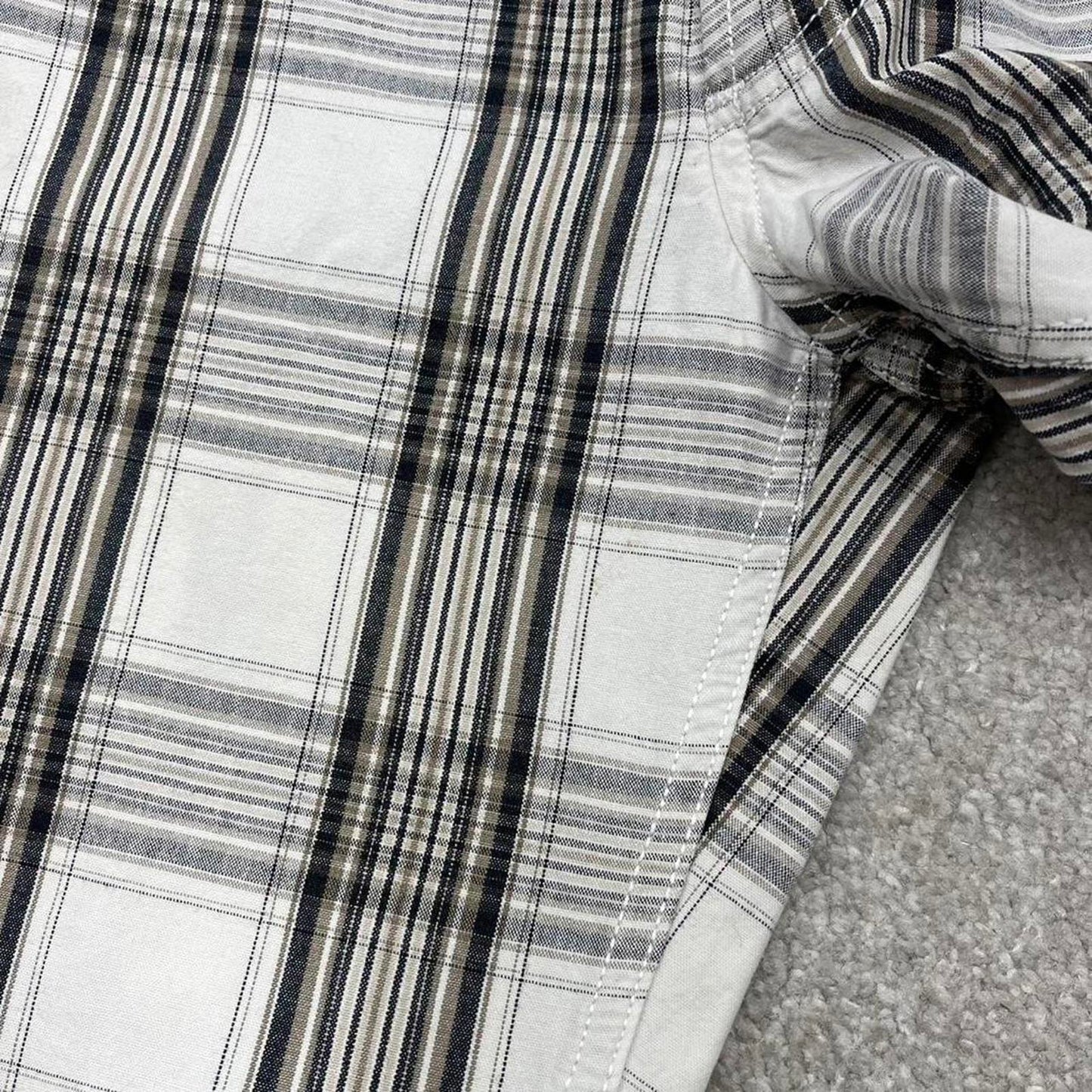 Y2k loose Levi's checkered shorts skater style white Loose check summer festival shorts