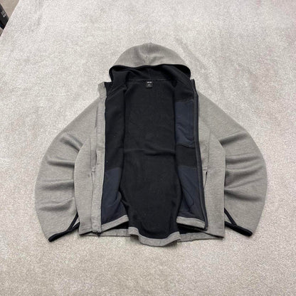 00s Oakley technical hoodie XL men's y2k style grey lightweight hooded performance tech top