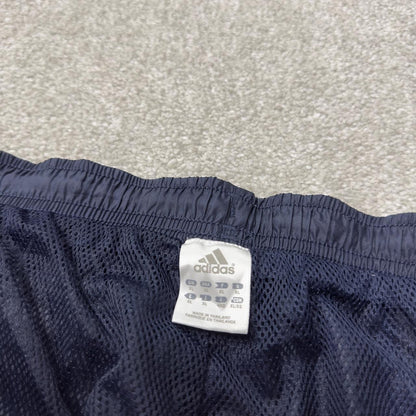 Y2K baggy Adidas tracksuit bottoms navy XL Wide leg mesh lined side stripe track pants