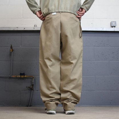 Y2k baggy chino work pants beige Loose skate style trousers Red Kap workwear