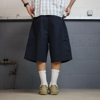 Dickies baggy cargo shorts y2k navy Chino style skater shorts wide leg festival