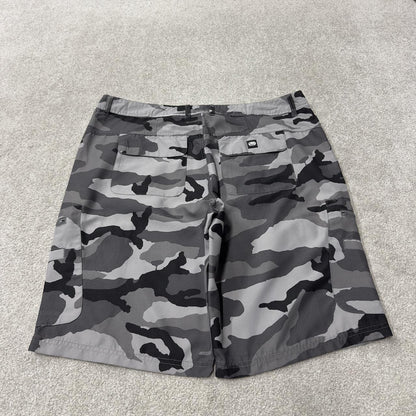 Ecko unltd camo cargo shorts grey W38 Loose floaty lightweight skater surf style camouflage utility