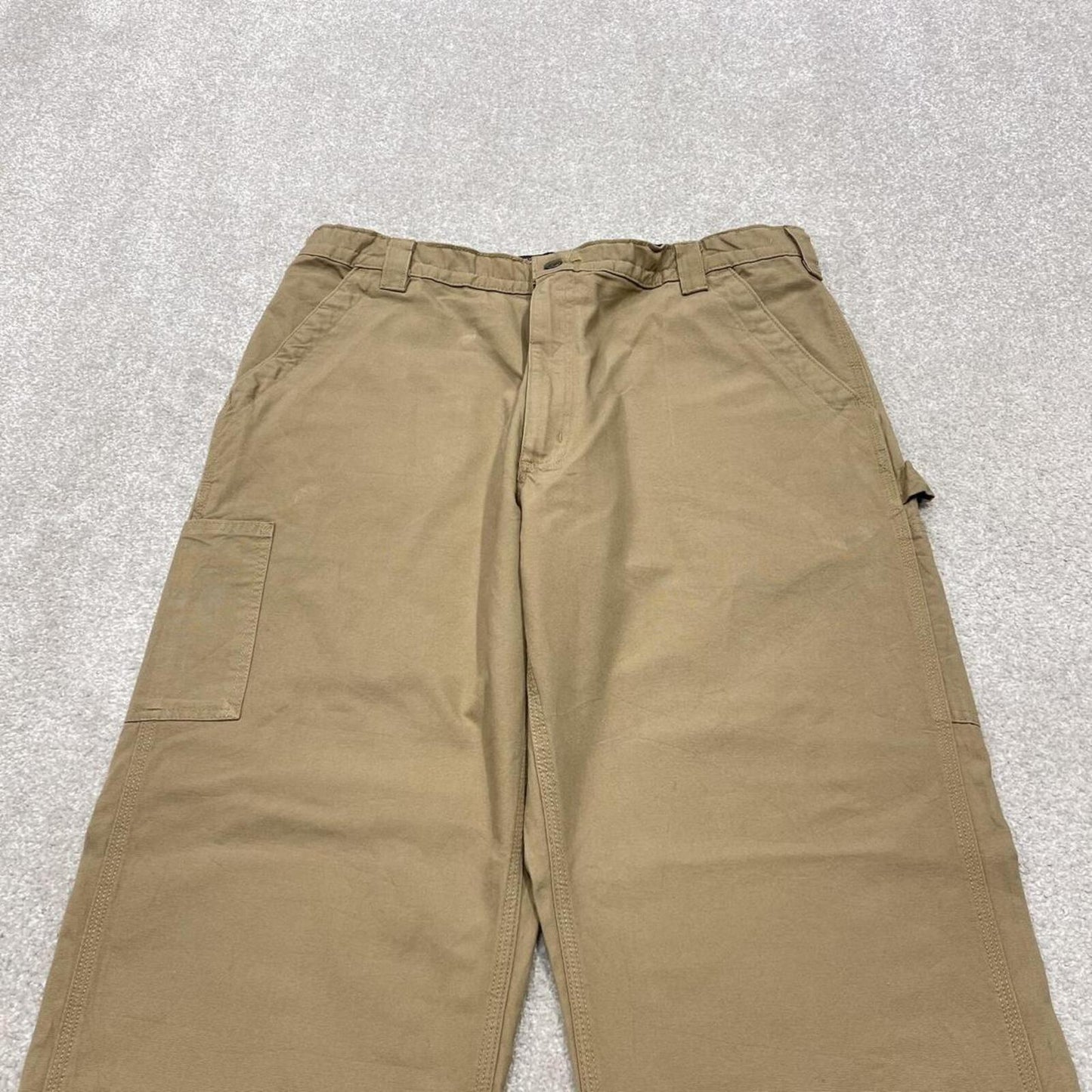 Carhartt baggy carpenter jeans wide leg khaki Loose canvasy skate style cargo work pants