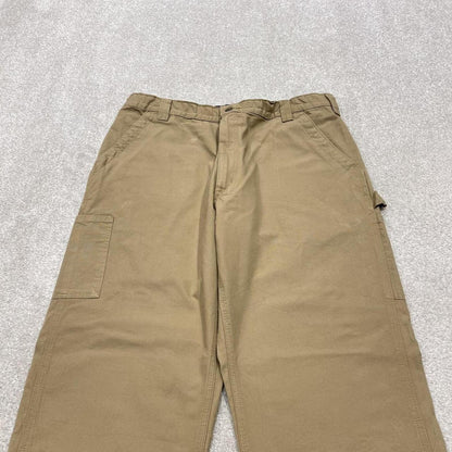 Carhartt baggy carpenter jeans wide leg khaki Loose canvasy skate style cargo work pants