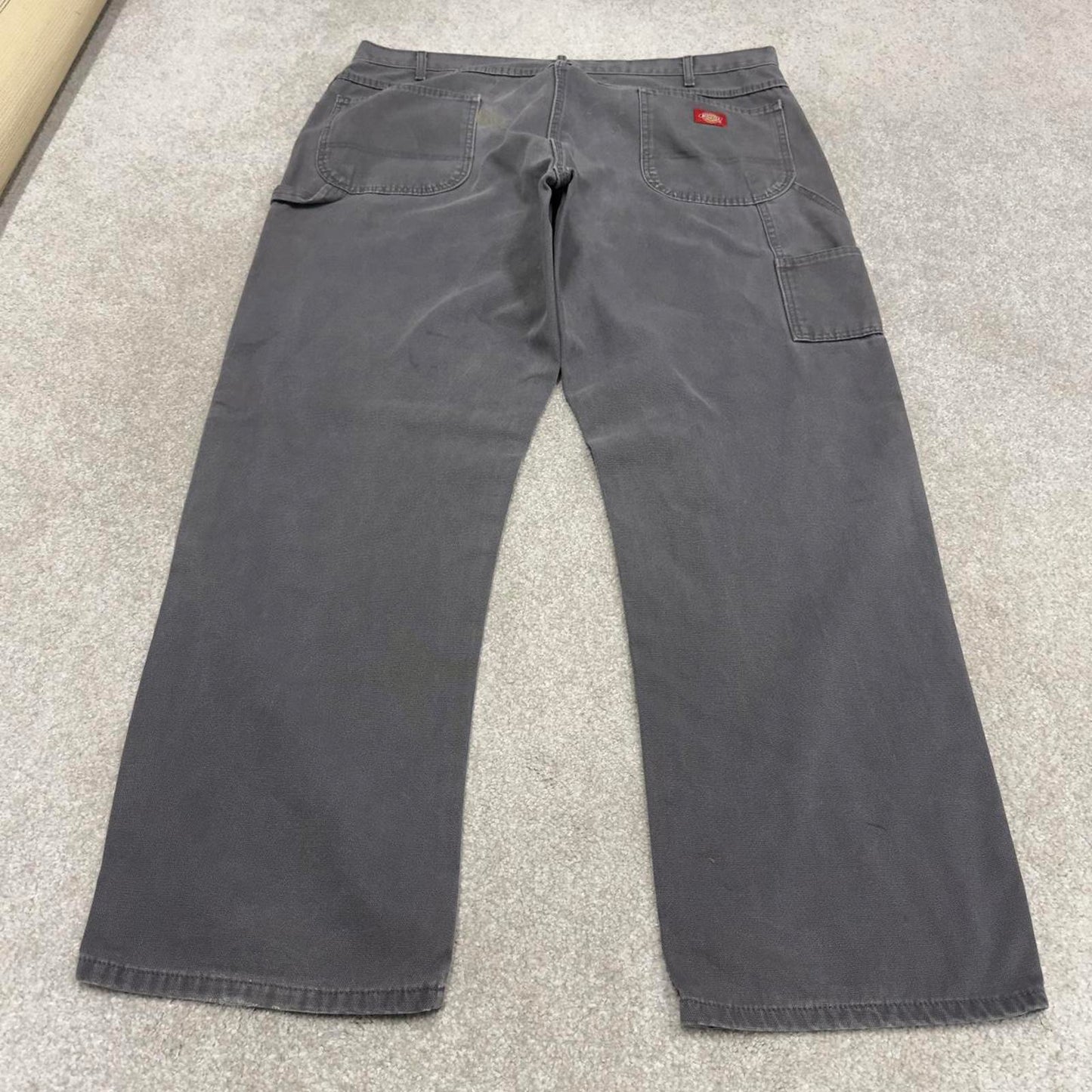 Vintage baggy Dickies carpenter jeans W42L32 grey 90s skater style workwear cargo pants